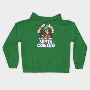 Santa is Coming Kids Hoodie